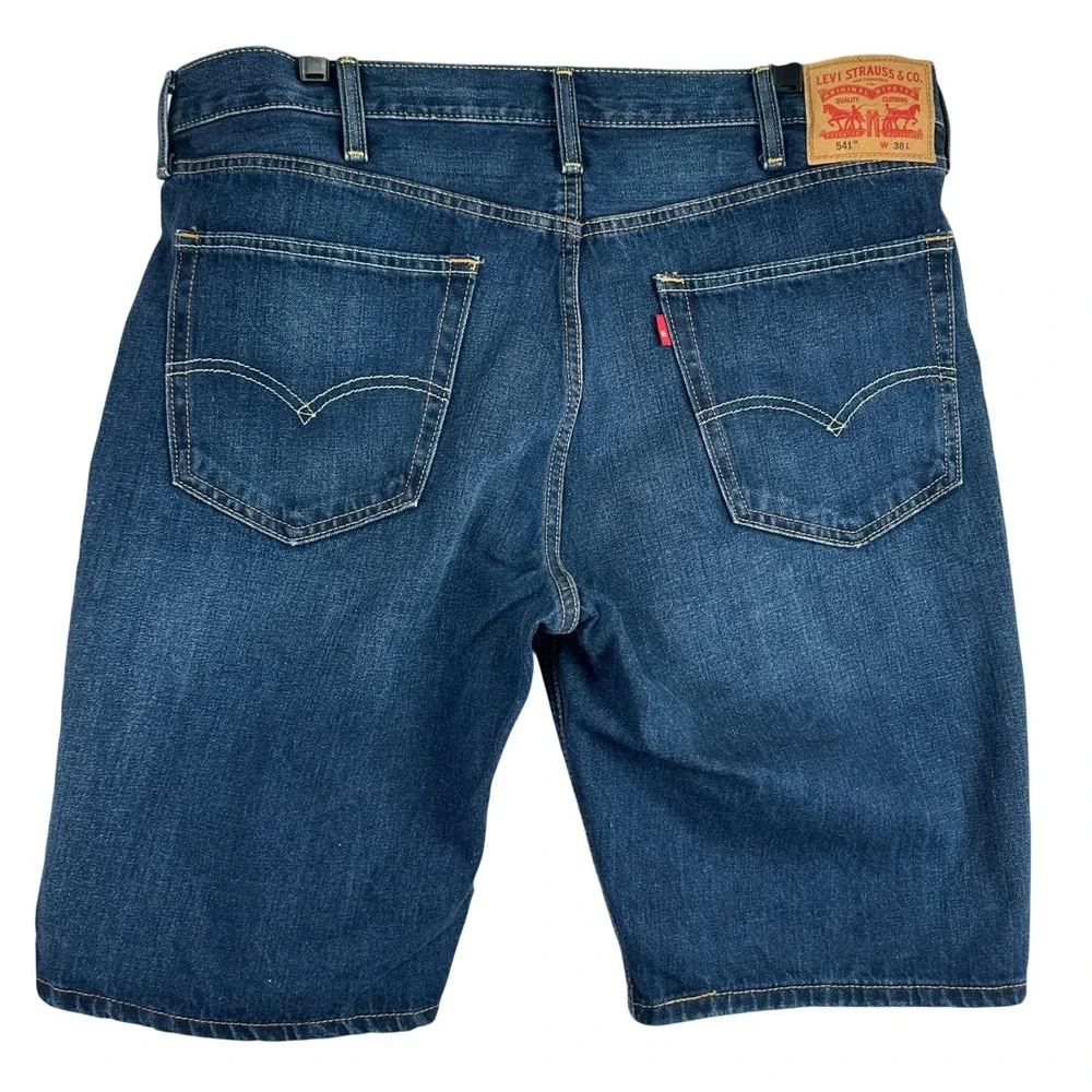Levi's 541 Athletic Taper Denim Shorts Mens 38 Blue Casual Classic Jorts
